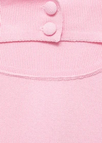 Halter-neck knitted top