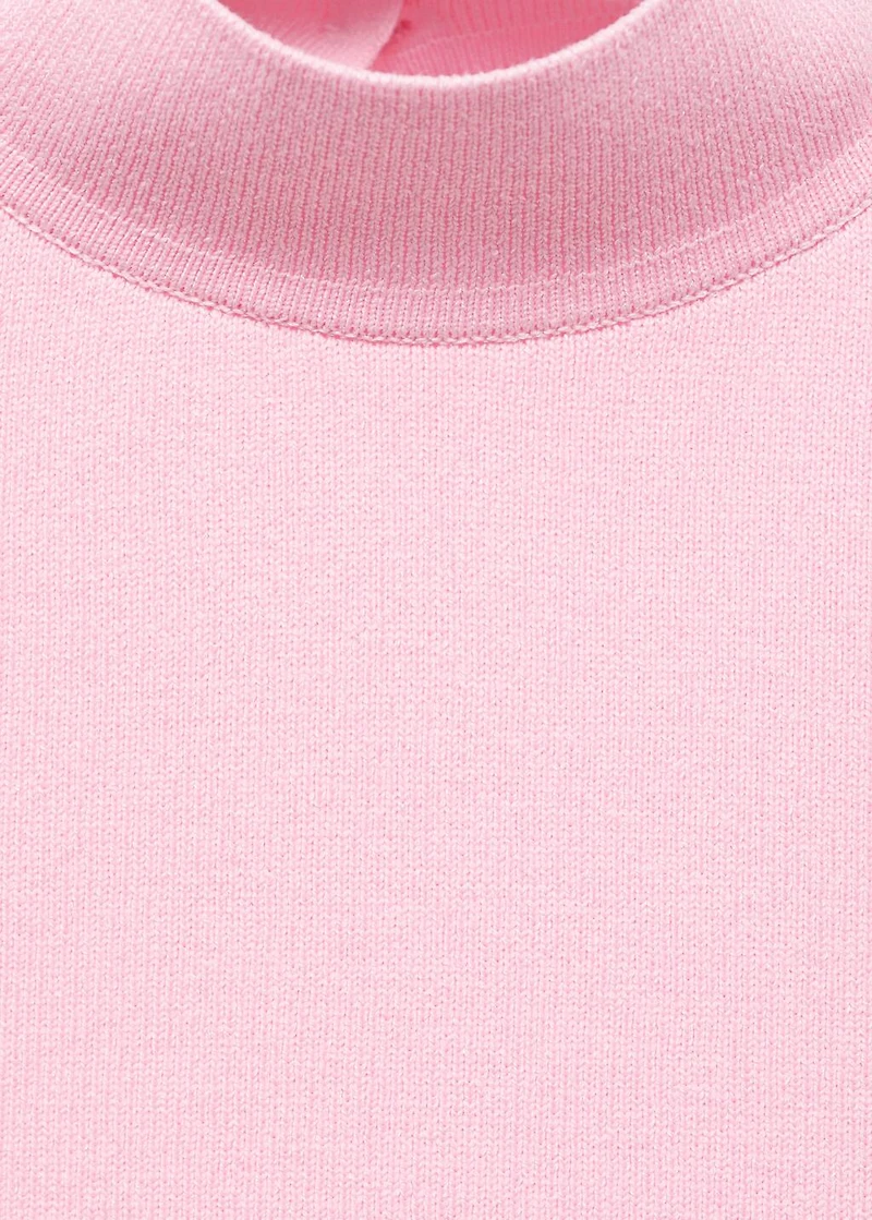 Halter-neck knitted top