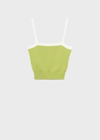 Knitted top with crossed back