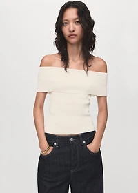 Strapless knitted top