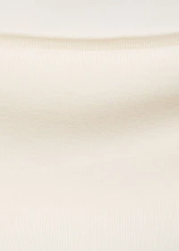 Strapless knitted top