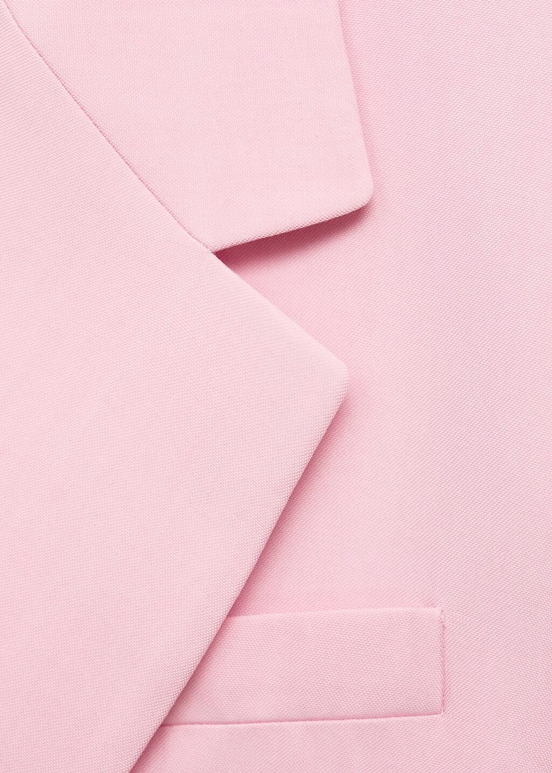 Double-breasted suit blazer