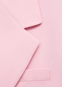 Double-breasted suit blazer