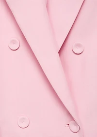 Double-breasted suit blazer