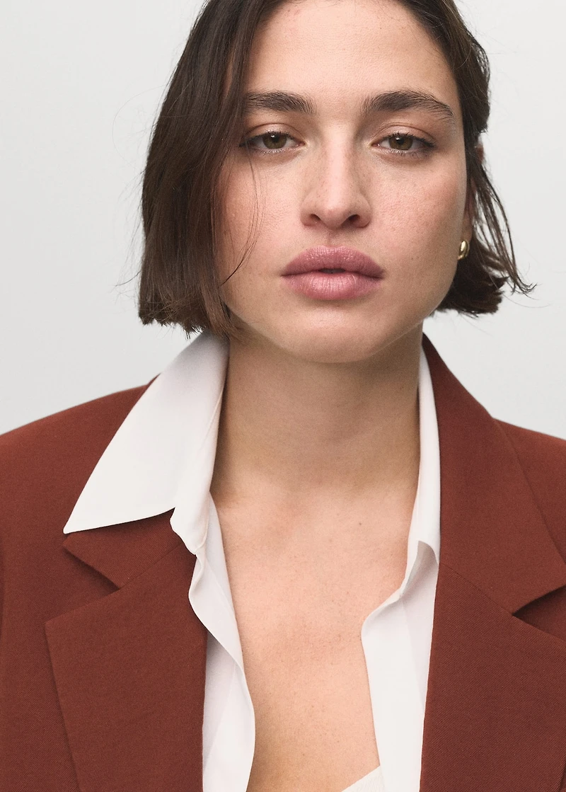 Modal suit blazer