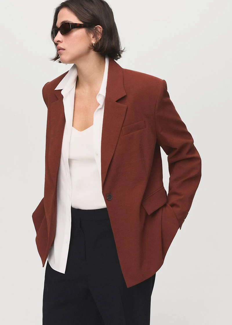 Modal suit blazer
