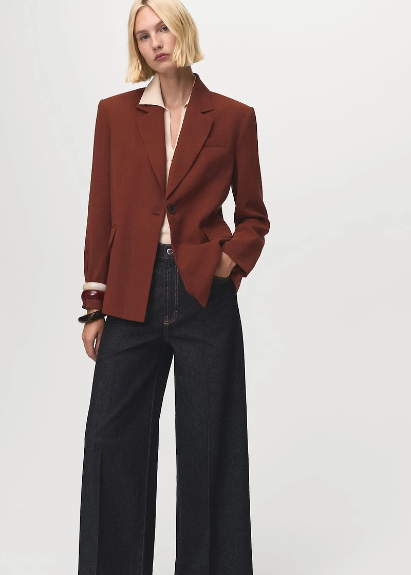 Modal suit blazer