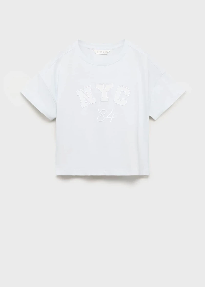 Embroidered short-sleeved t-shirt