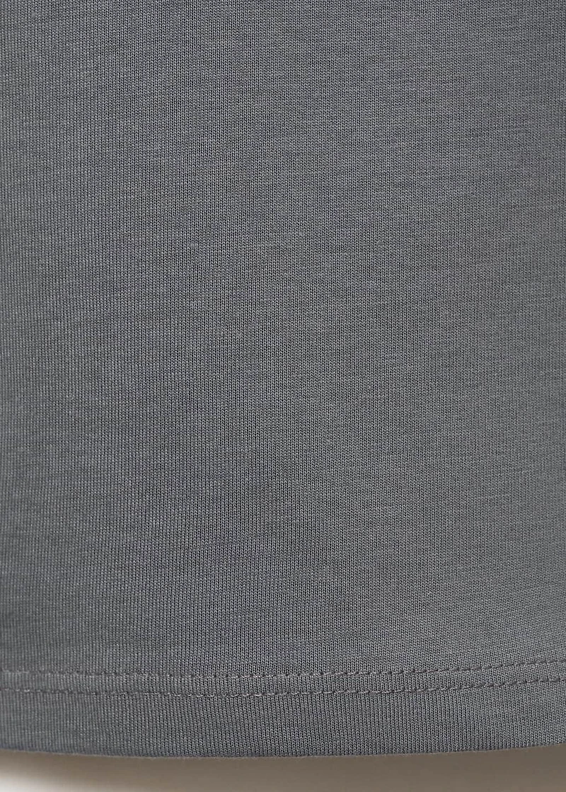 Embroidered cotton T-shirt