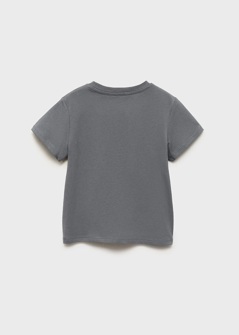 Embroidered cotton T-shirt