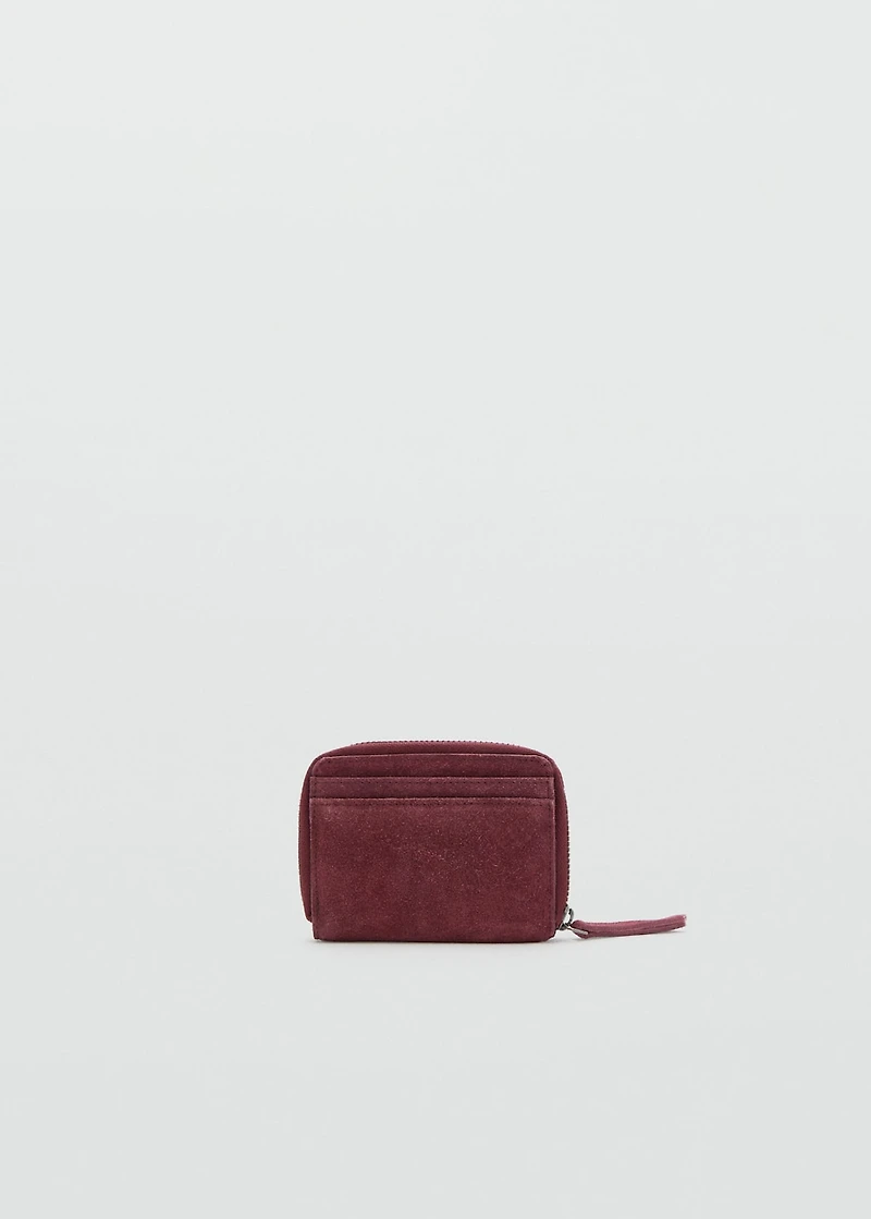 Studded leather purse