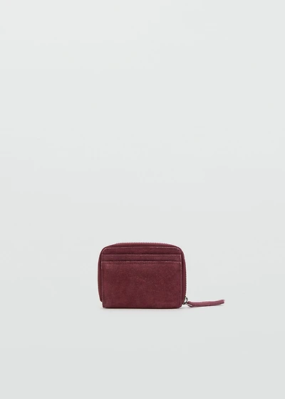 Studded leather purse