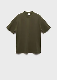 Relaxed-fit sweatshirt fabric t-shirt