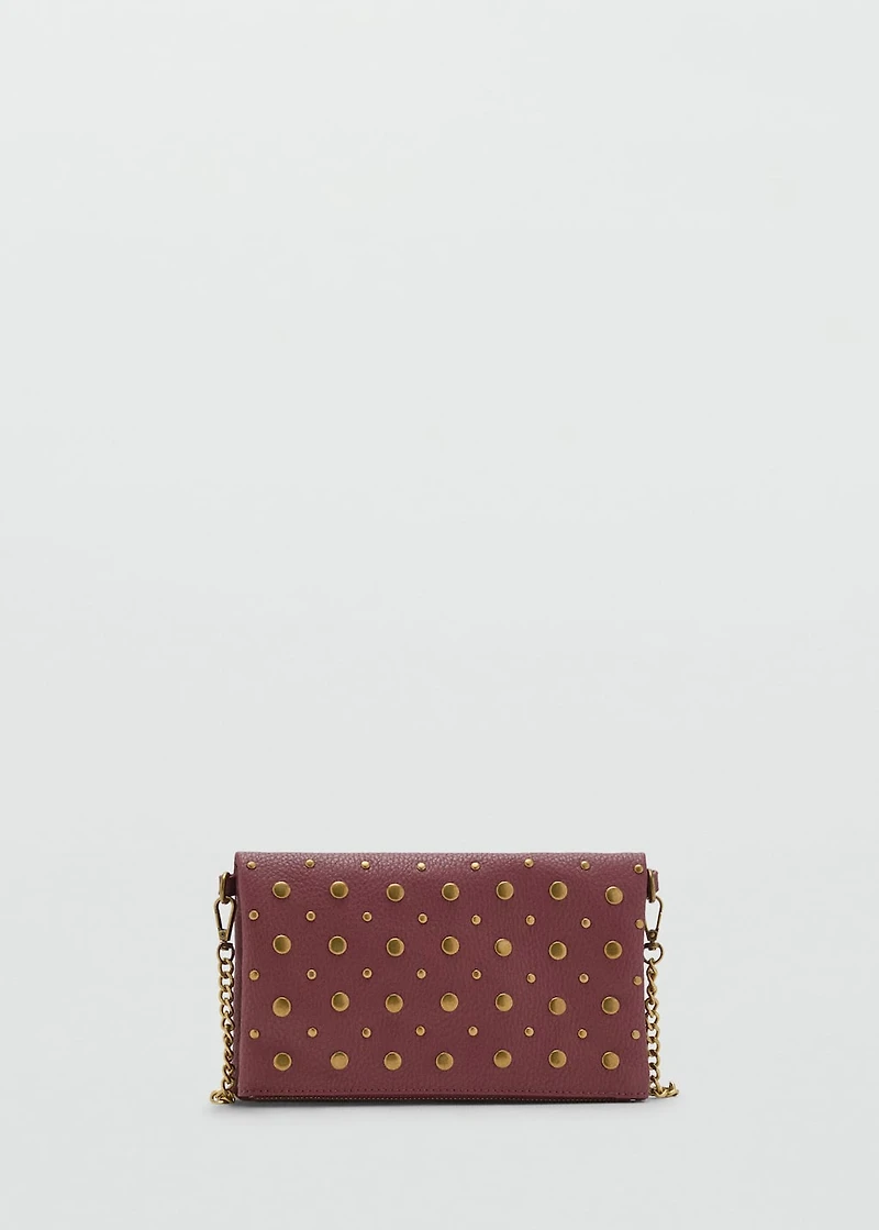 Studded shoulder bag