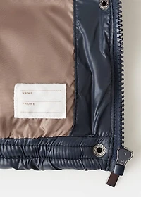 Two-tone hooded anorak