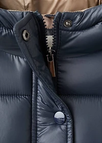 Two-tone hooded anorak