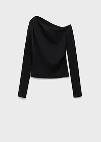 Asymmetric cotton T-shirt