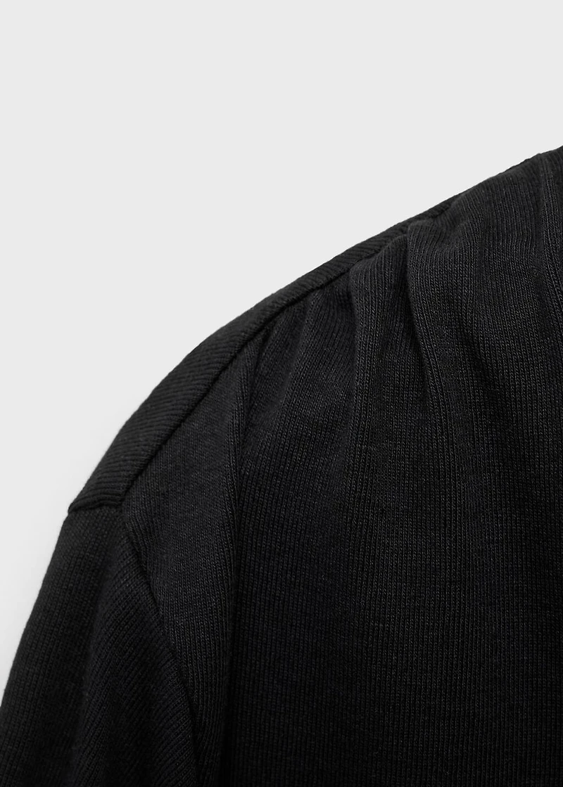 Asymmetric cotton T-shirt