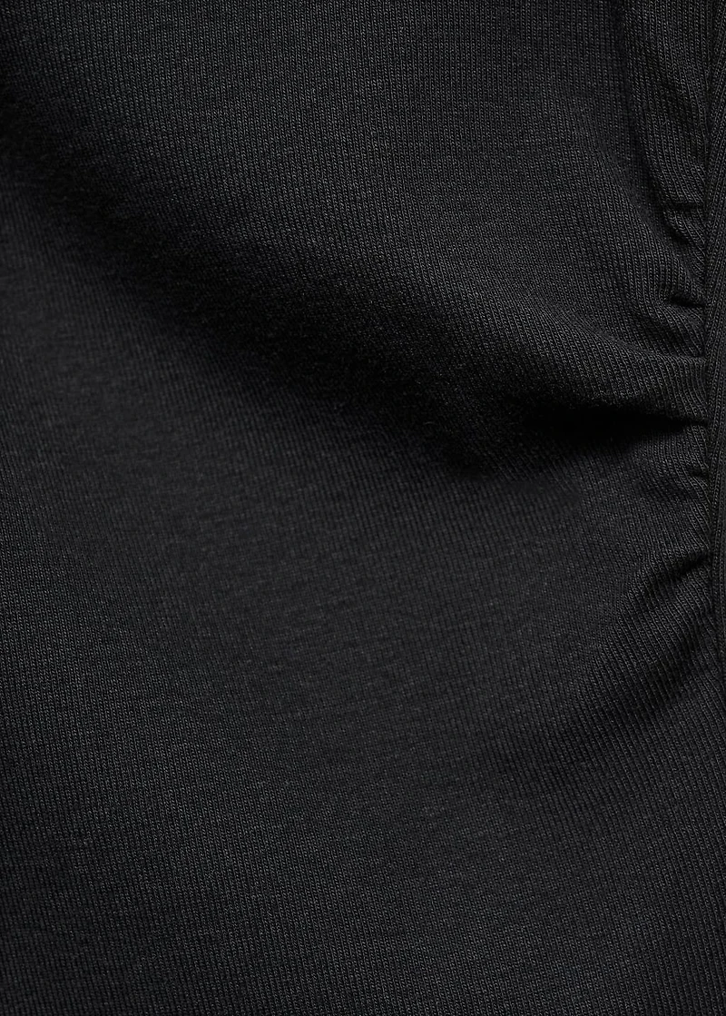Asymmetric cotton T-shirt