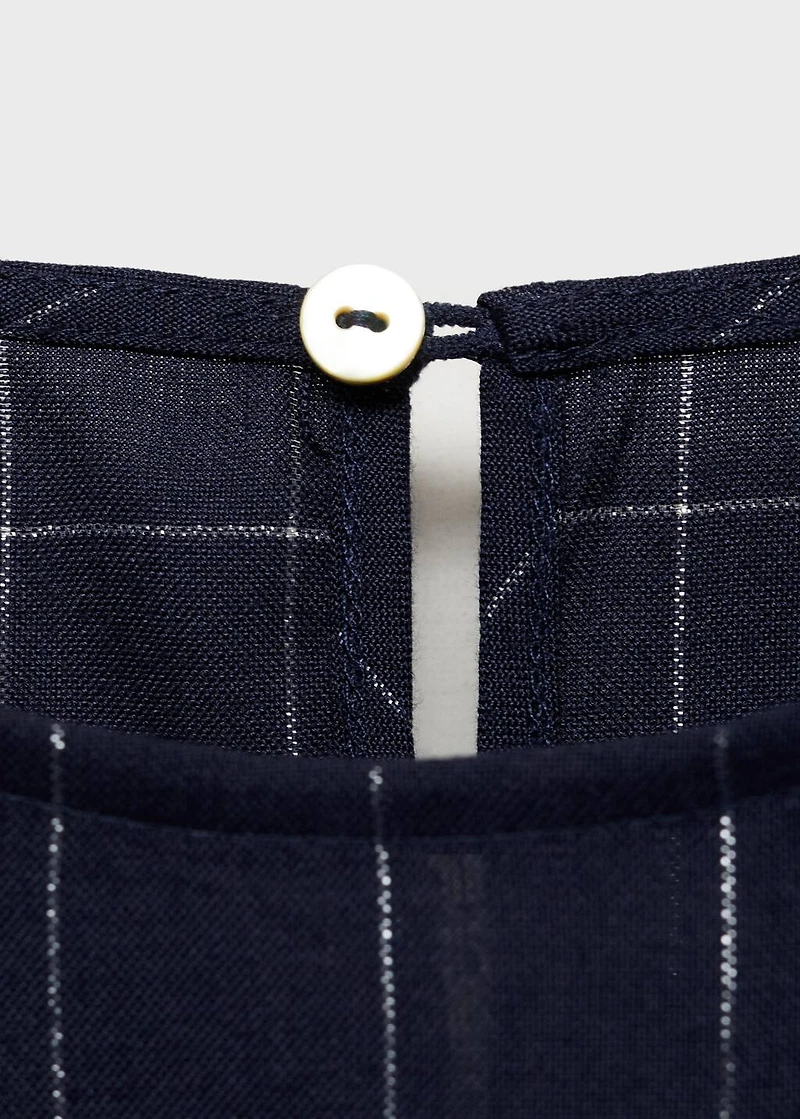 Lurex checked blouse