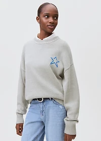 Star knitted sweater
