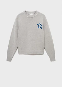 Star knitted sweater