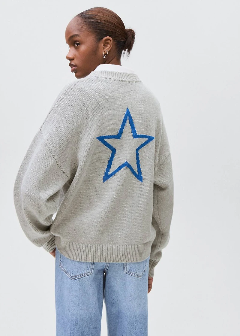 Star knitted sweater