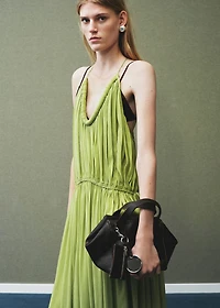 Oversized pleated dress