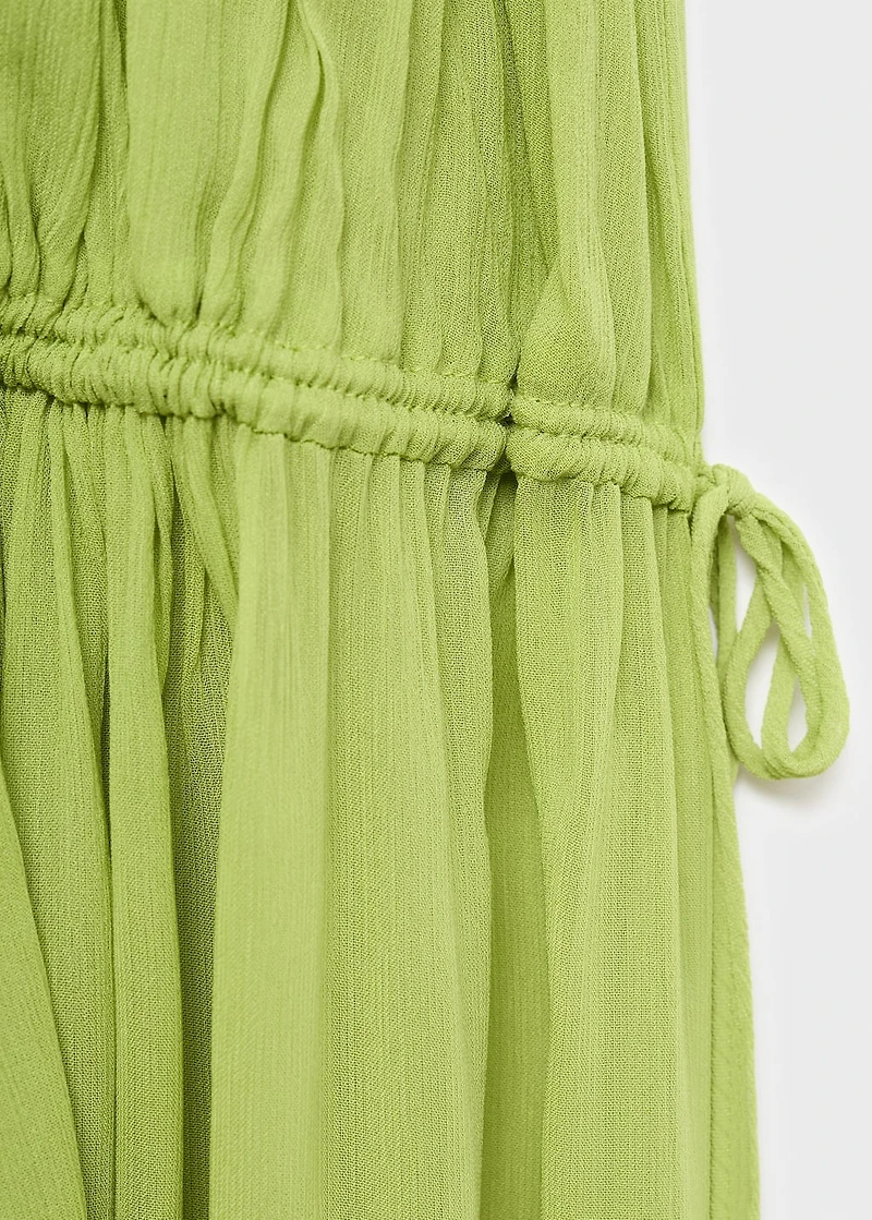 Oversized pleated dress