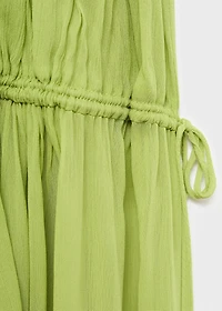 Oversized pleated dress
