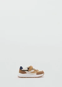 Velcro fastening mixed sneakers