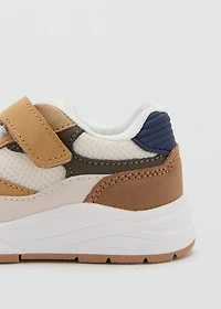 Velcro fastening mixed sneakers