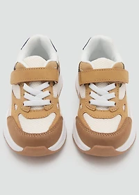 Velcro fastening mixed sneakers