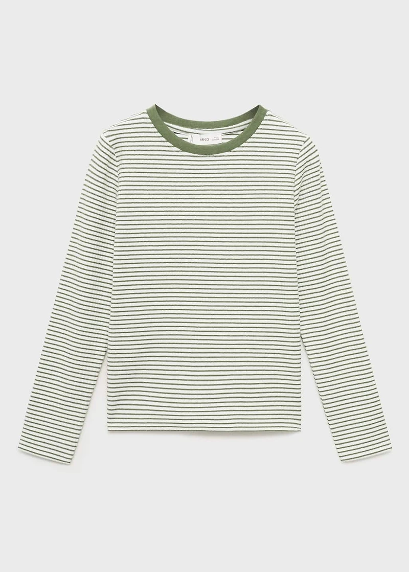 Striped cotton t-shirt