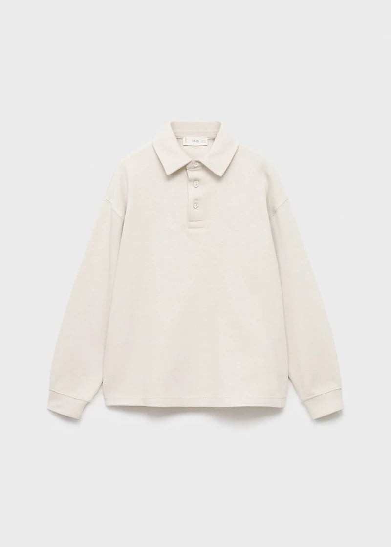 Polo-neck sweatshirt