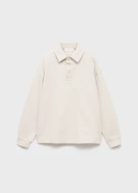Polo-neck sweatshirt