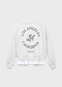 Shirt hem sweatshirt