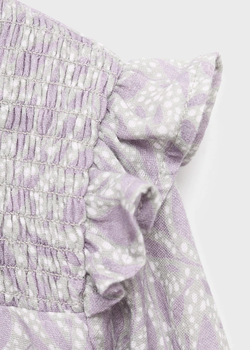 Printed cotton dress
