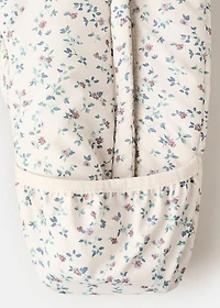 Quilted floral sweater