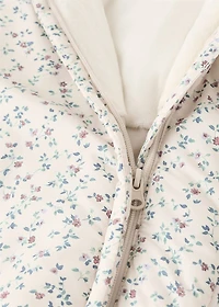 Quilted floral sweater
