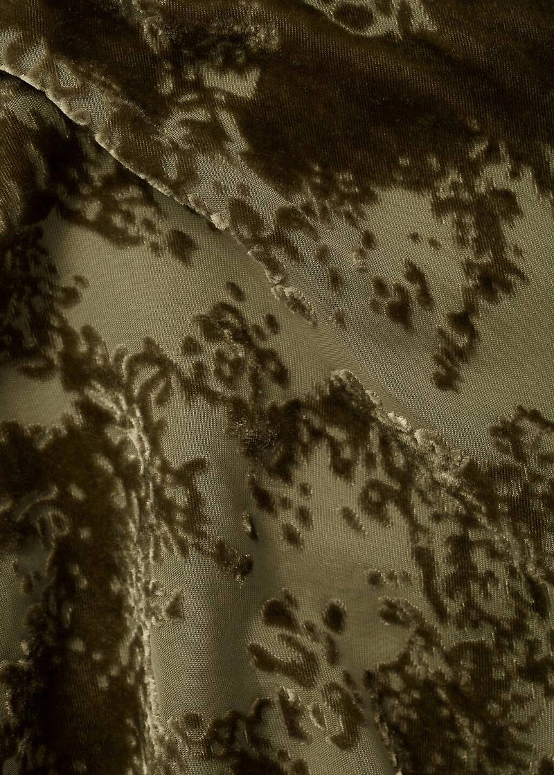 Jacquard V-neck dress