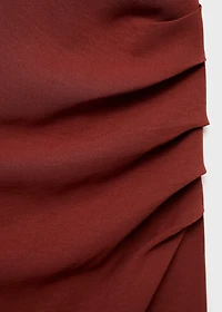 Ruched dress with knot detail