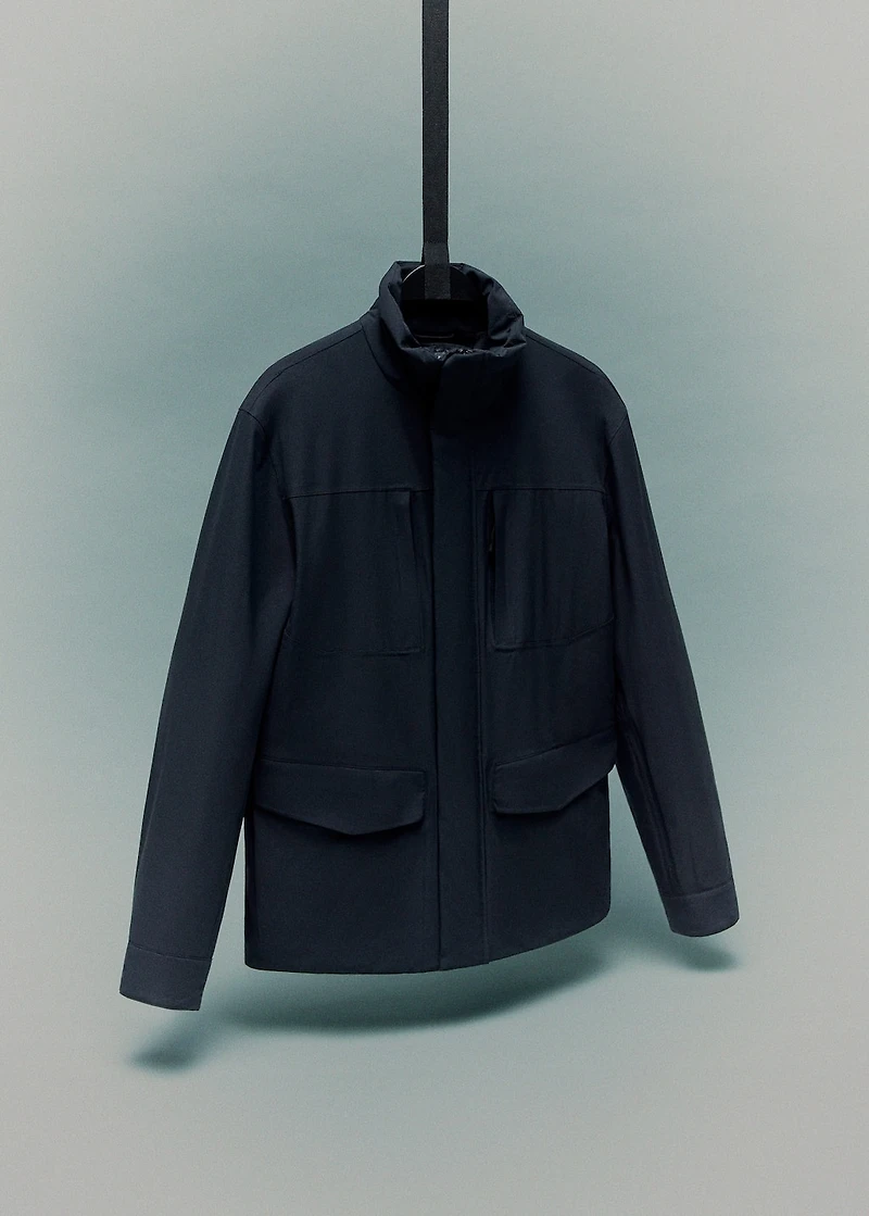 Waterproof jacket with Thermolite® padding