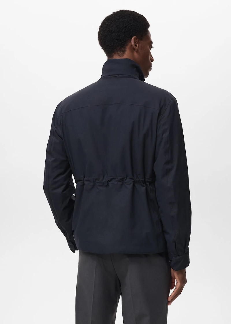 Waterproof jacket with Thermolite® padding