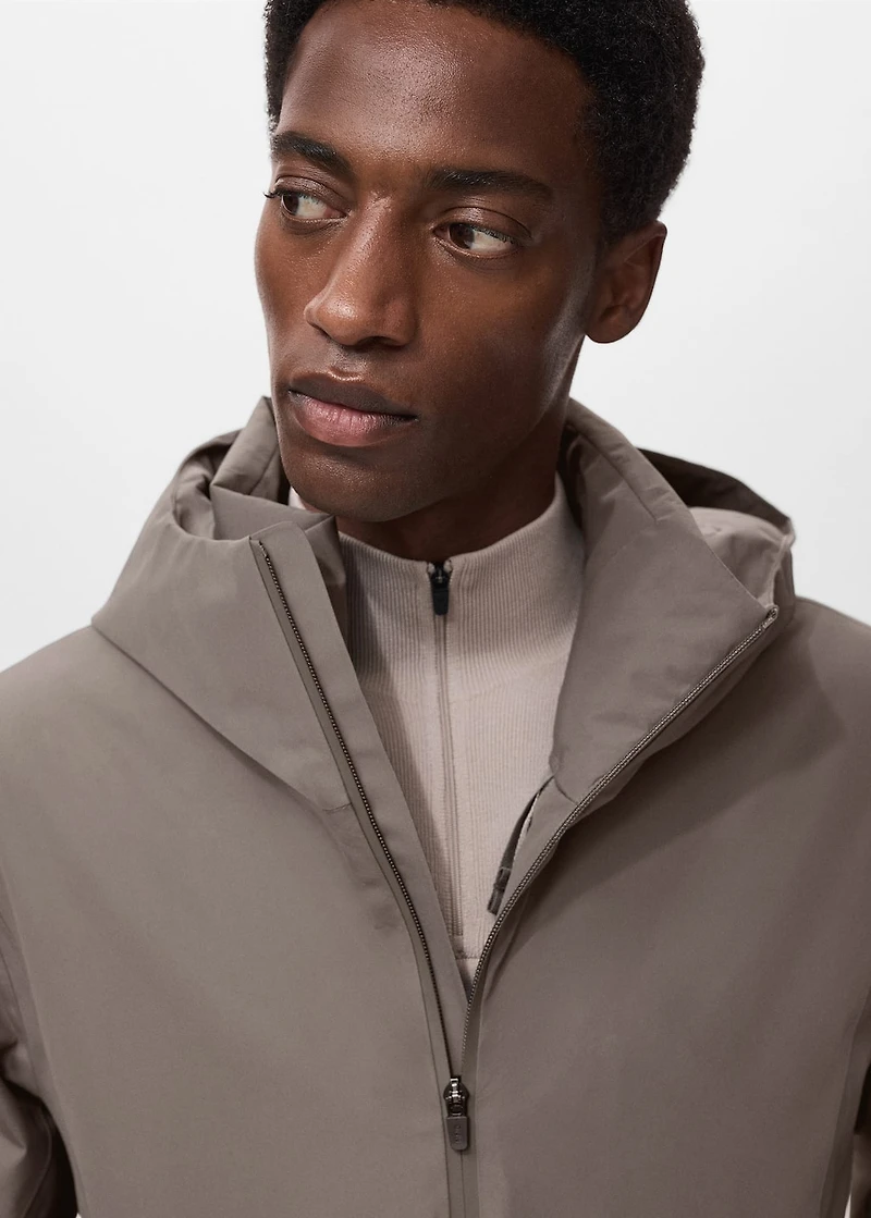 Water-repellent Thermolite® hooded jacket