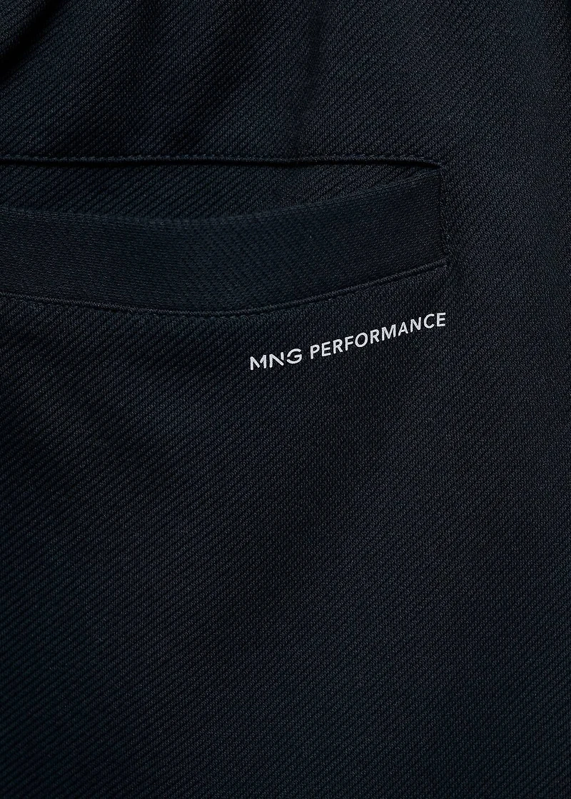 Technical structured joggers