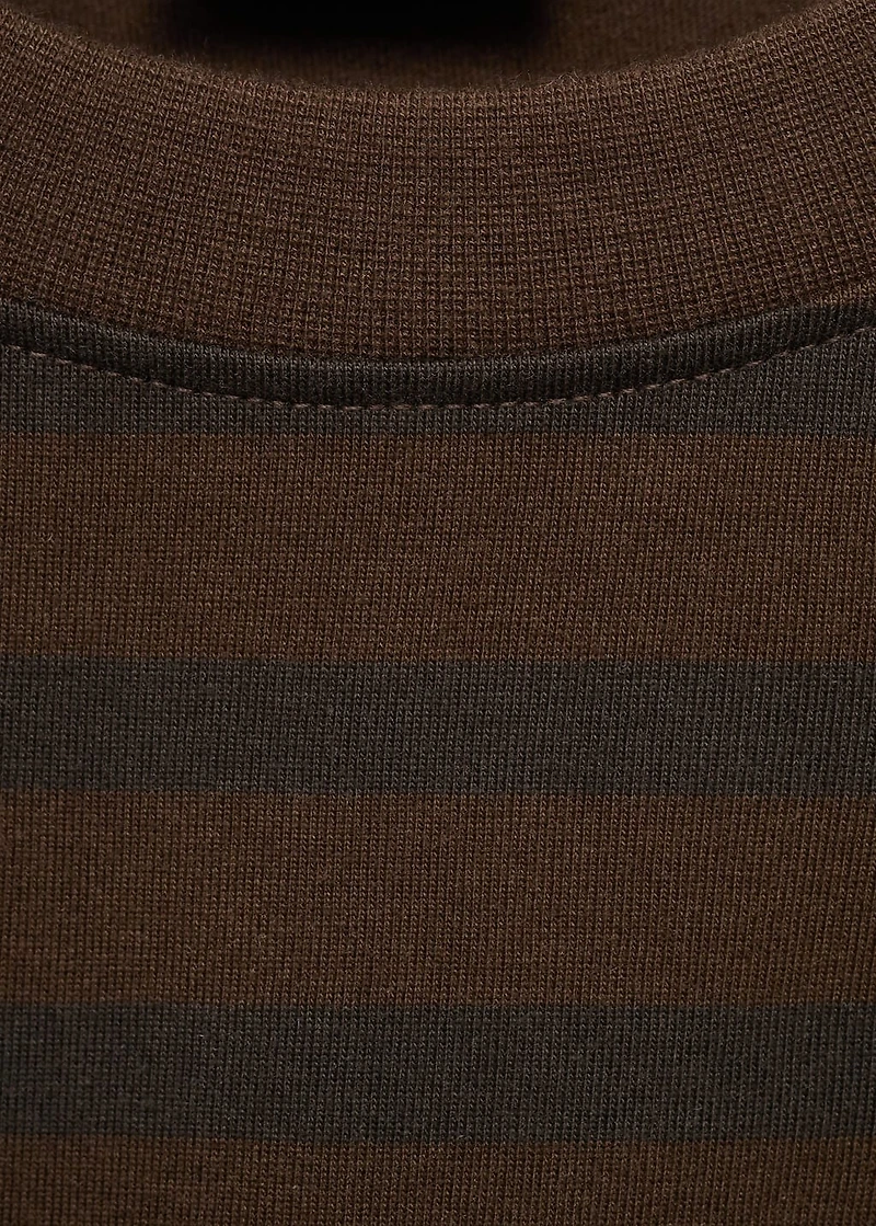 100% cotton relaxed-fit striped t-shirt