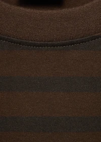 100% cotton relaxed-fit striped t-shirt
