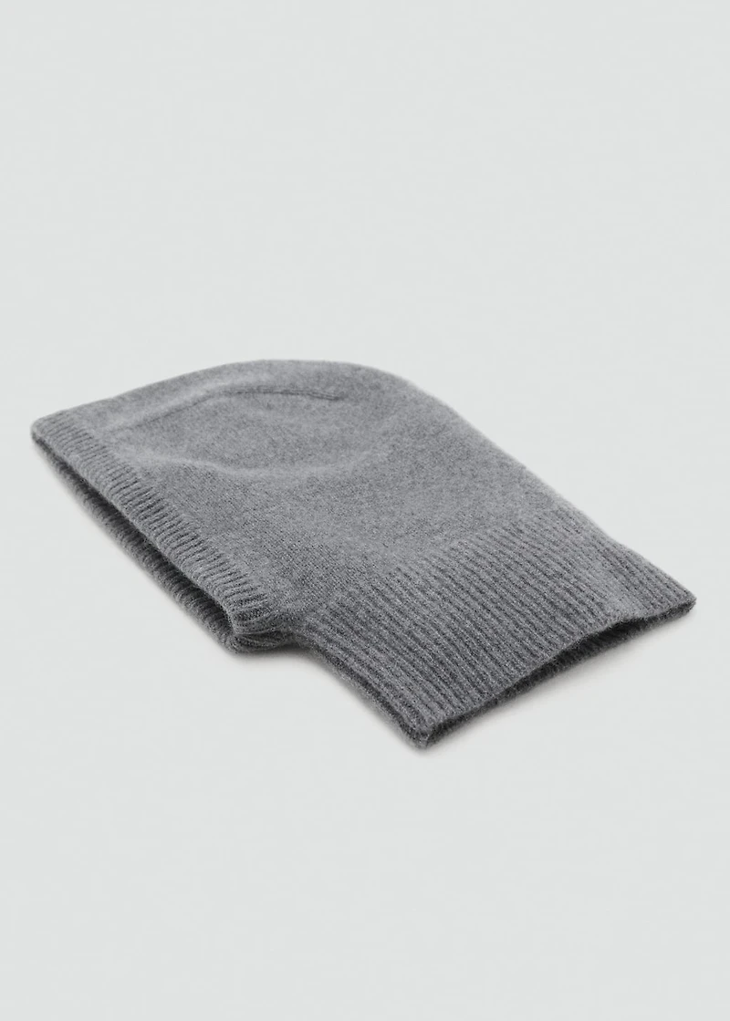 Cashmere wool blend balaclava