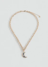 Moon pendant necklace